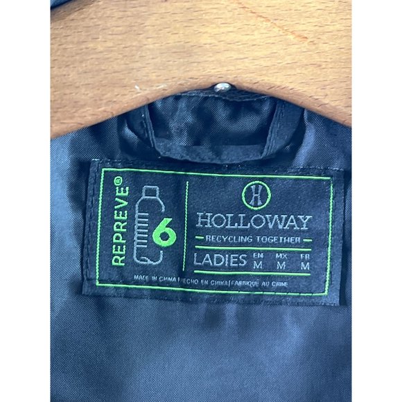 Halloway Full Zip Repreve Eco Quilted Vest Womens M Oklahoma Cowboys Black NEW - Picture 6 of 7